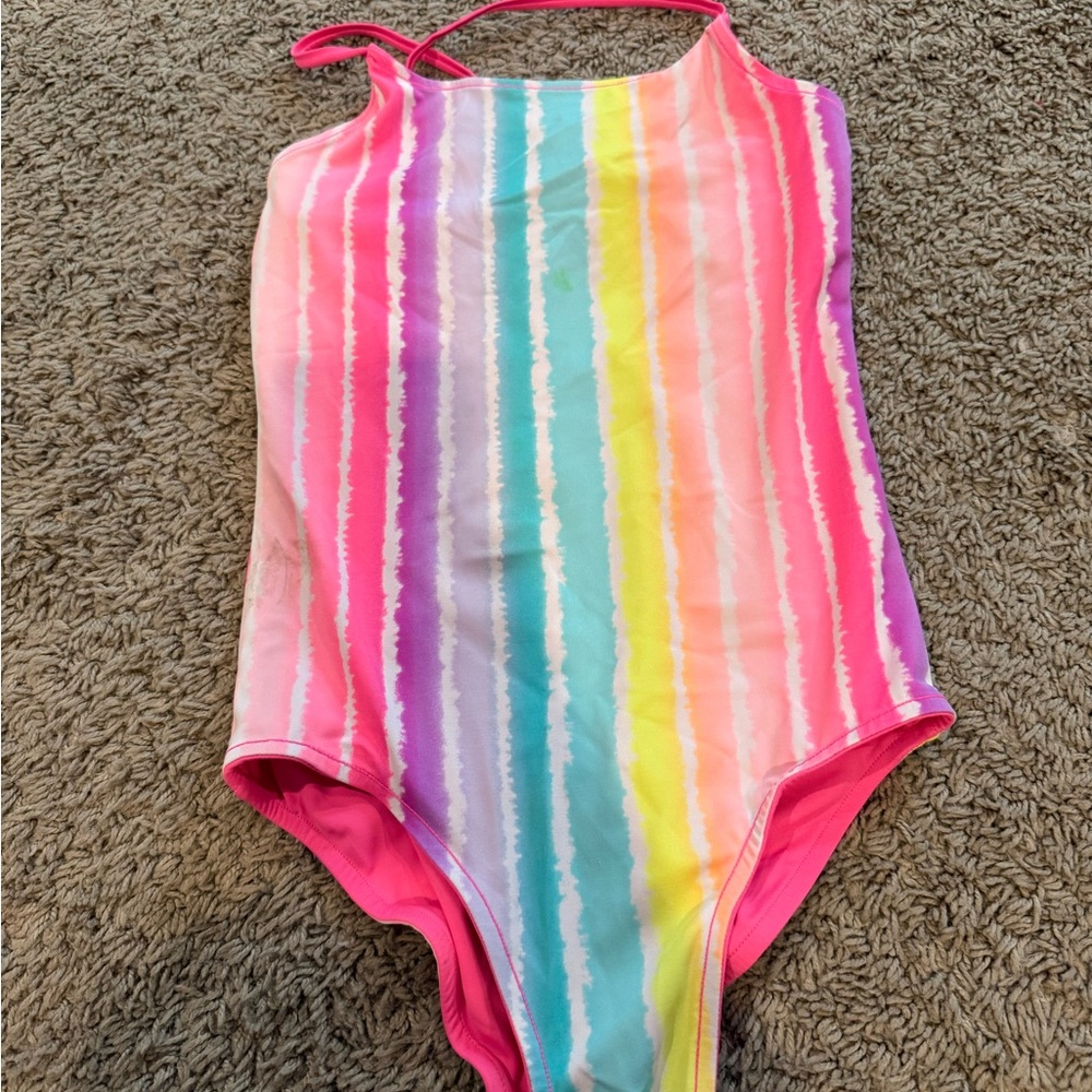 Colorful Striped Swimsuit